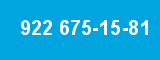 922 675-15-81 922 675-15-81